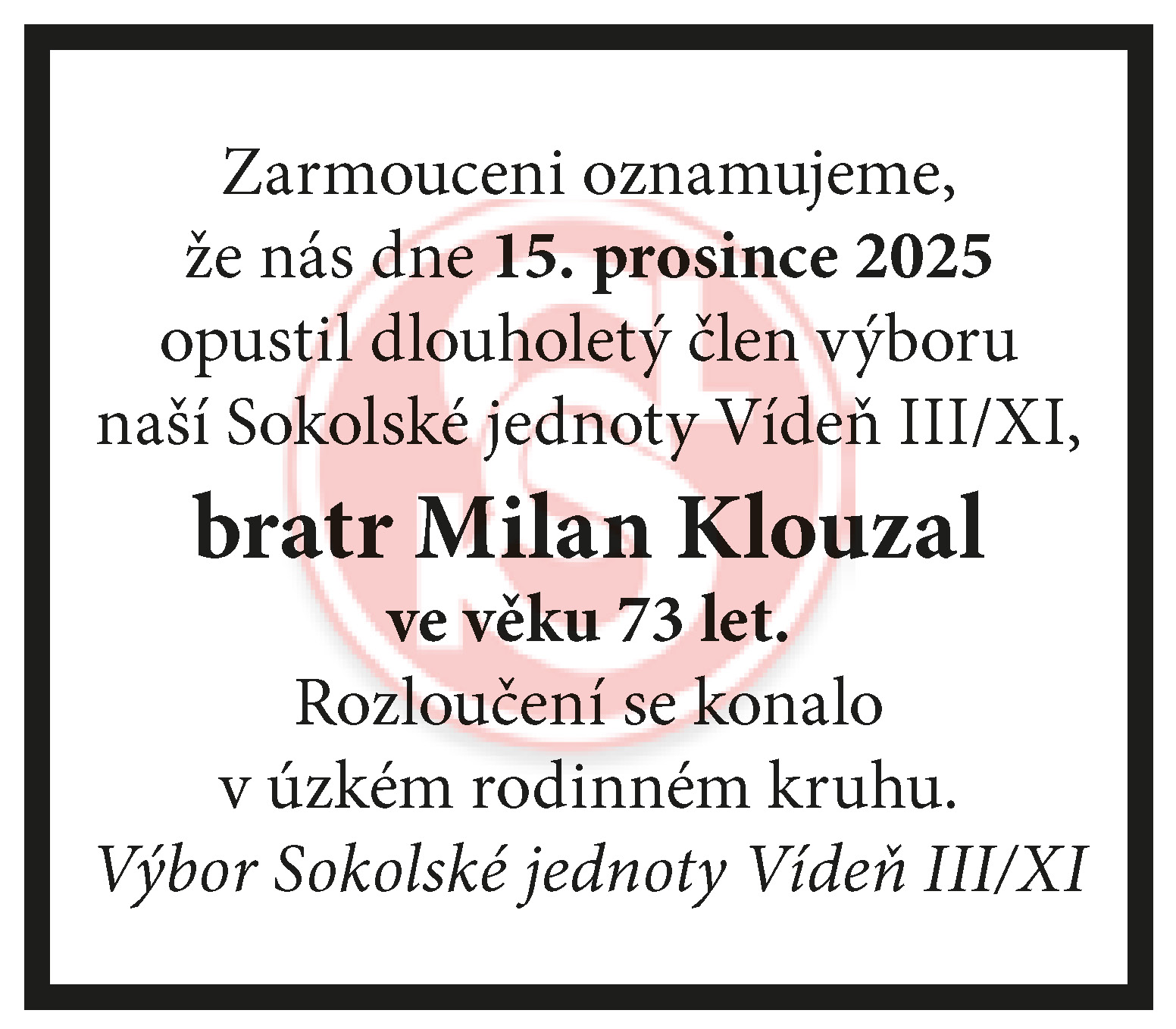 VSL_2026_01-03_INZERCE_Sokol III-XI_umrti Klouzal