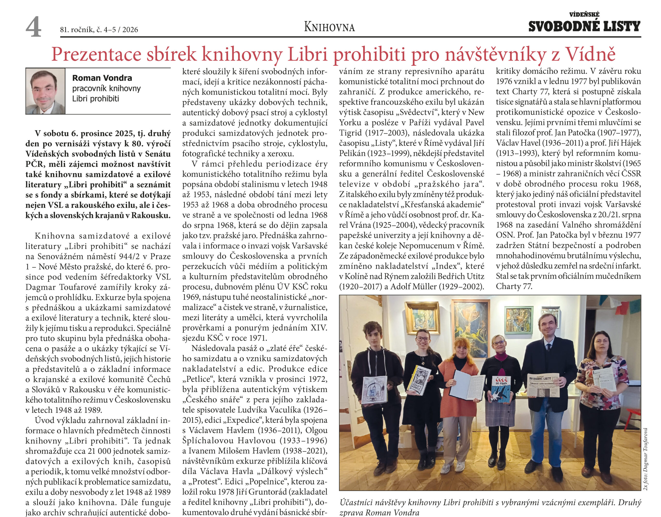 VSL_2026_04-05_str 4-5_VONDRA_knihovna Libri prohibiti
