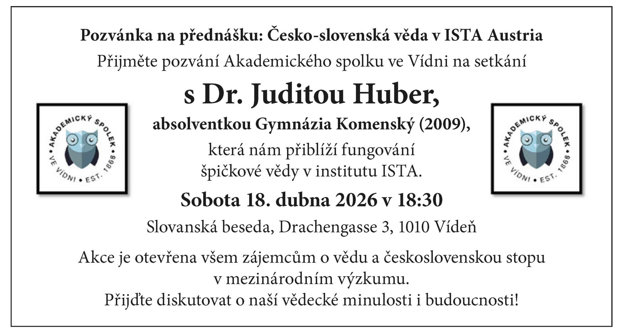 VSL_2026_12-14_neINZERCE_AS_Prednaska Judita Huber_ISTA